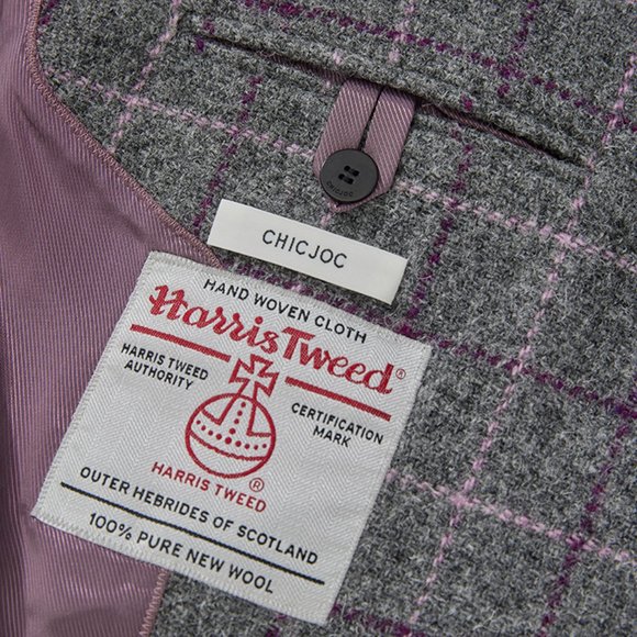 BNWT CHICJOC Women 100% Harris Tweed Wool Plaid Perfection Vest size 38 - Picture 9 of 12